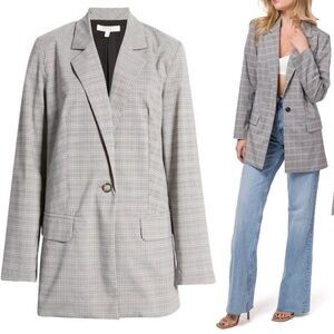 WAYF plaid blazer